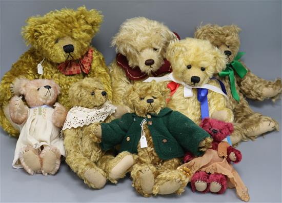 Eight Boc Teganau Artist bears
